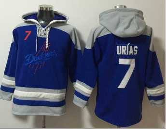 Los Angeles Dodgers #7 Julio Urias Blue Ageless Must Have Lace Up Pullover Hoodie,We sell and wholesale Los Angeles Dodgers #7 Julio Urias Blue Ageless Must Have Lace Up Pullover Hoodie on line form chian!